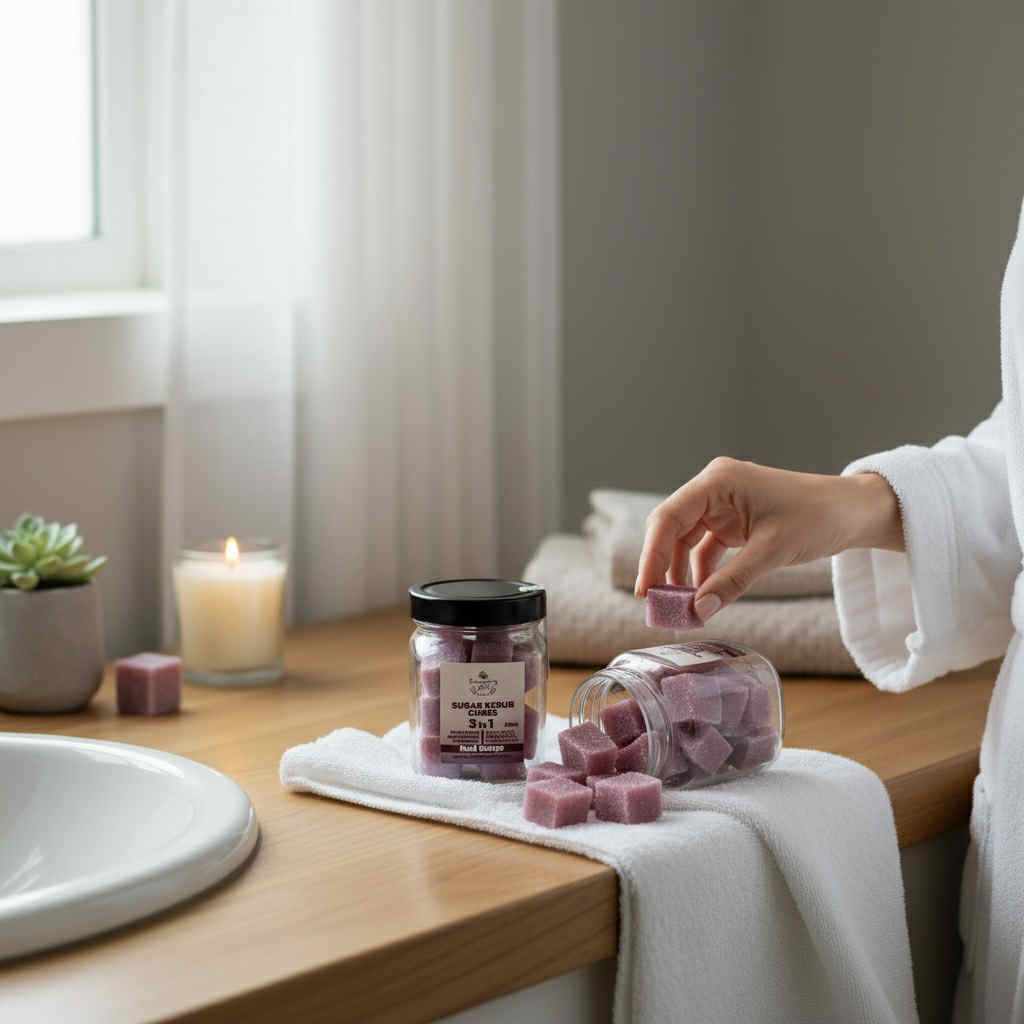 Body scrub σταφύλι  - απολεπιστικοί κύβοι ζάχαρης