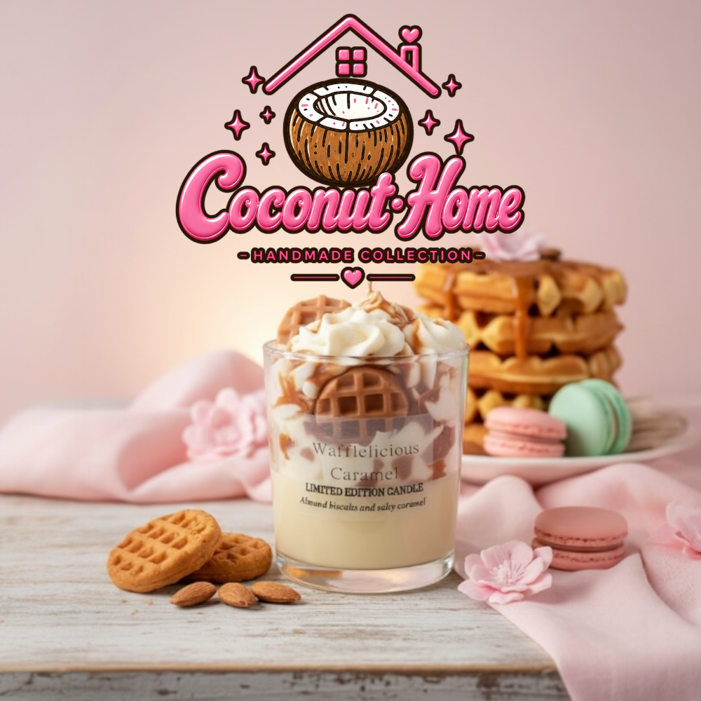 Κερί σόγιας με άρωμα Wafflelicious Caramel