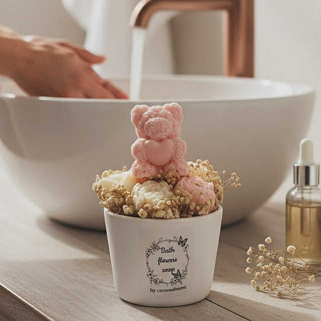 Bath flowers soap