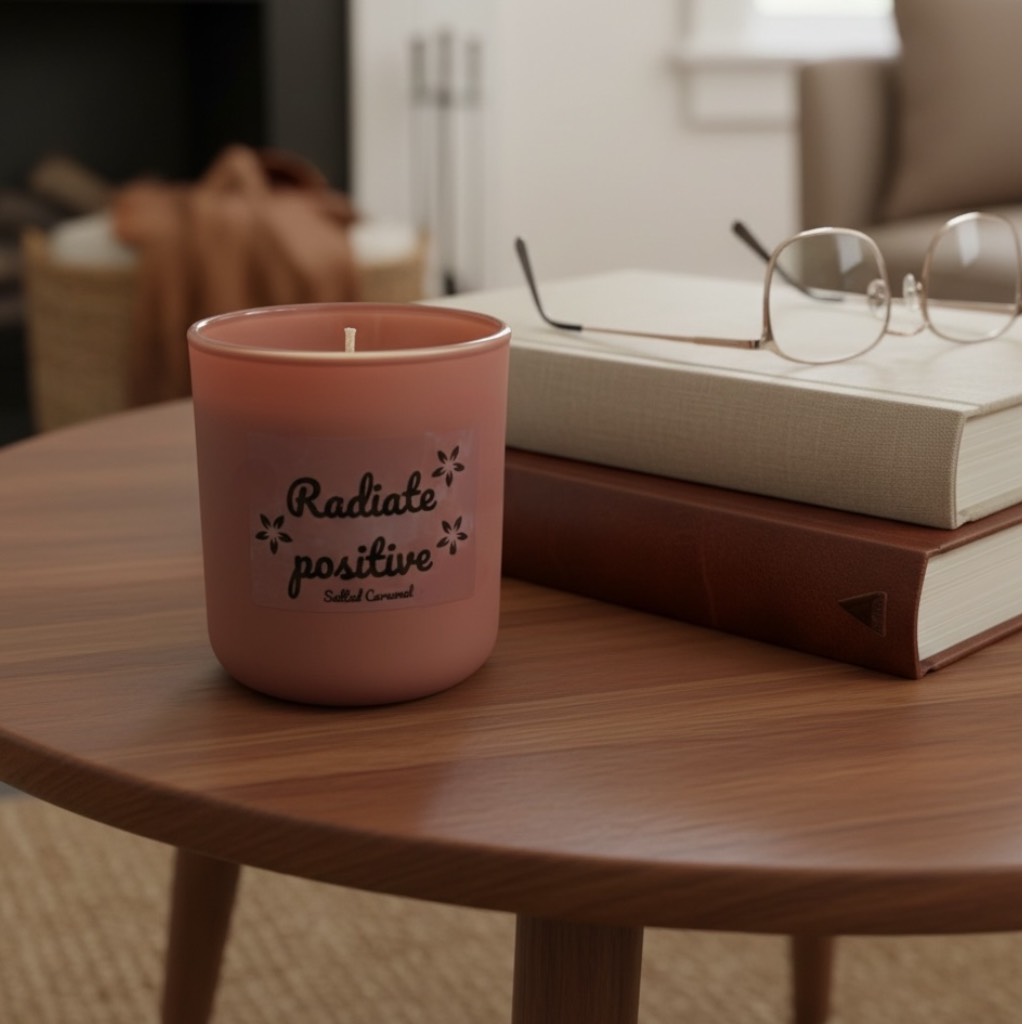 Massage oil candle Salted Caramel - Radiate positive