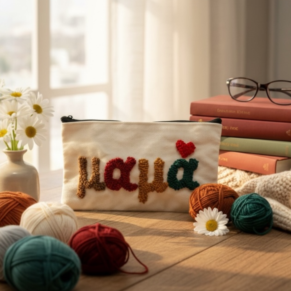 Νεσεσέρ “Μαμά” με Κέντημα 💝 – Προσωποποιημένο Δώρο Αγάπης